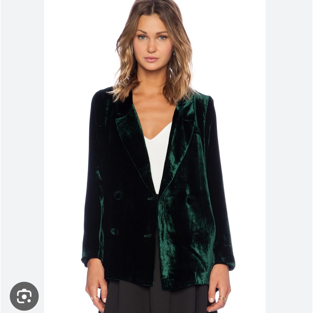 Revolve- Dot&Line Liv Velvet Blazer